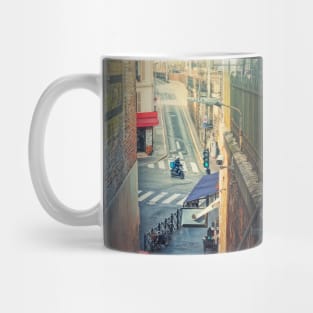 a bike in the crossroad Mug